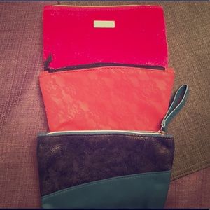 Lot of 3 Ipsy makeup bags.. all new